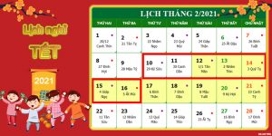 (Tiếng Việt) Lịch nghỉ Tết Âm Lịch 2021