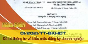 (Tiếng Việt) Đã có thông tư về biểu mẫu đăng ký doanh nghiệp năm 2021