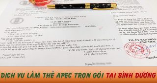 (Tiếng Việt) Dịch vụ làm thẻ Apec trọn gói tại Bình Dương