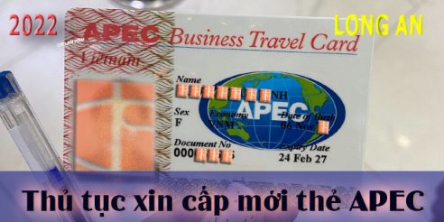 Thủ tục xin cấp mới thẻ Apec ở Long An năm 2022