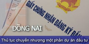 (Tiếng Việt) Thủ tục chuyển nhượng một phần dự án đầu tư tại Đồng Nai