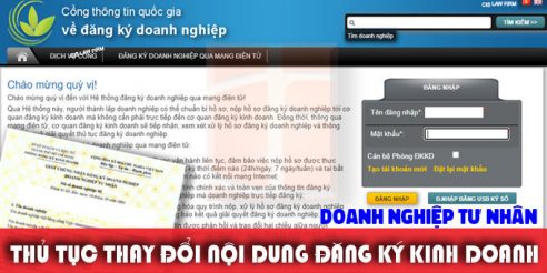 (Tiếng Việt) Thủ tục thay đổi nội dung đăng ký kinh doanh của doanh nghiệp tư nhân