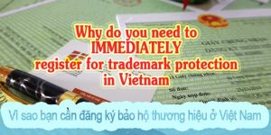 Why do you need to IMMEDIATELY register for trademark protection in Vietnam?