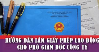 (Tiếng Việt) Hướng dẫn làm giấy phép lao động cho phó giám đốc công ty