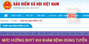 (Tiếng Việt) Mức hưởng BHYT khi khám bệnh đúng tuyến năm 2022