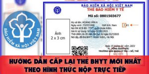 (Tiếng Việt) Hướng dẫn cấp lại thẻ bảo hiểm y tế mới nhất theo hình thức nộp trực tiếp