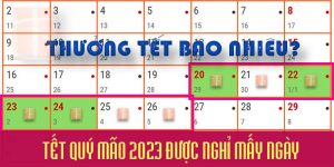 (Tiếng Việt) Tết Quý Mão 2023 được nghỉ mấy ngày?  Thưởng Tết 2023 bao nhiêu?