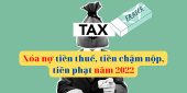 (Tiếng Việt) Xóa nợ tiền thuế, tiền chậm nộp, tiền phạt mới nhất năm 2022