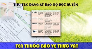 (Tiếng Việt) Thủ tục đăng ký bảo hộ độc quyền tên thuốc bảo vệ thực vật