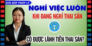 (Tiếng Việt) Xin nghỉ việc khi đang nghỉ thai sản thì có được lãnh tiền thai sản?
