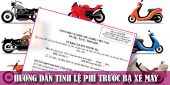 (Tiếng Việt) Hướng dẫn tính thuế trước bạ xe máy 2023
