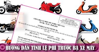 (Tiếng Việt) Hướng dẫn tính thuế trước bạ xe máy 2023