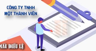 (Tiếng Việt) Mẫu điều lệ công ty TNHH một thành viên mới nhất 2022