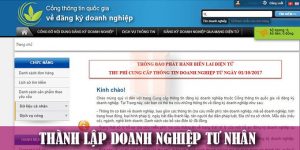 (Tiếng Việt) Thủ tục thành lập doanh nghiệp tư nhân năm 2023