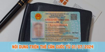 (Tiếng Việt) Nội dung trên thẻ căn cước từ 01/07/2024