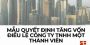 Mẫu quyết định tăng vốn điều lệ Công ty TNHH Một thành viên