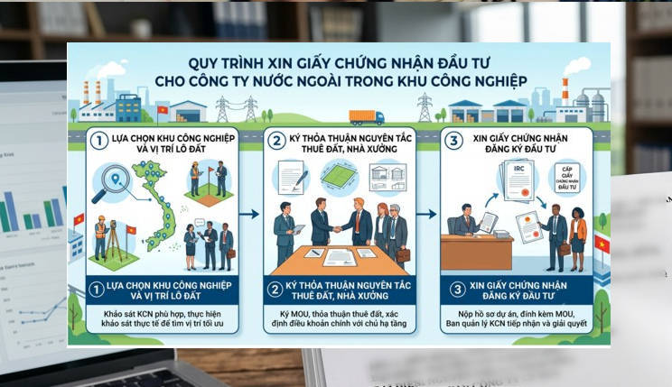 Thủ tục mở công ty nước ngoài trong khu công nghiệp